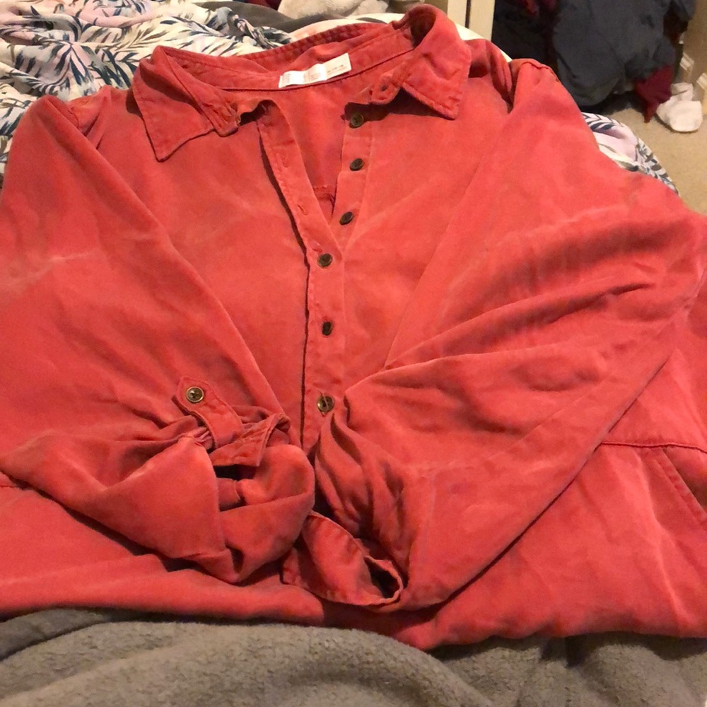Burnt Orange Tunic with Pockets